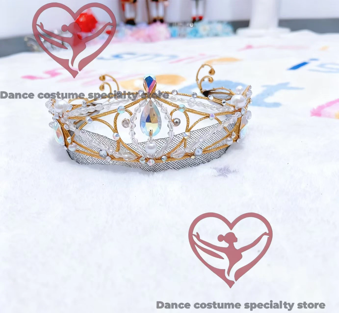 Ballet Professional Headpiece: Handmade Custom Crown for Ballet Competitions (Paquita/Sleeping Beauty Style)