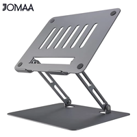 Jomaa Adjustable Laptop Stand Portable Aluminum Riser Ergonomic Foldable Desk Stand for Computer Notebook