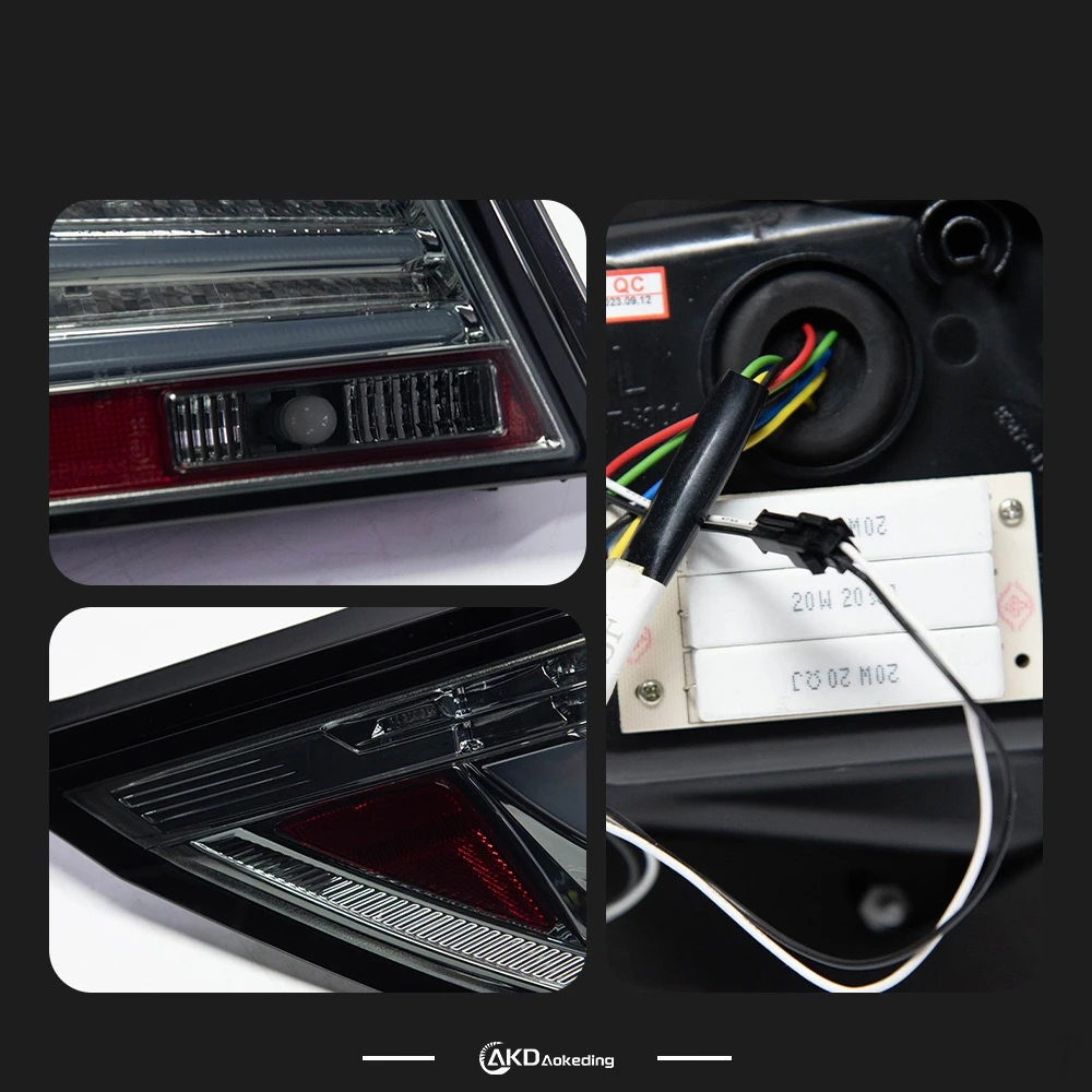 2 قطعة أضواء السيارة لسيارات BMW E60 523I 530I مصباح ليد خلفي 2003-2006 مصباح إيقاف خلفي إشارة الفرامل DRL عكس اكسسوارات السيارات