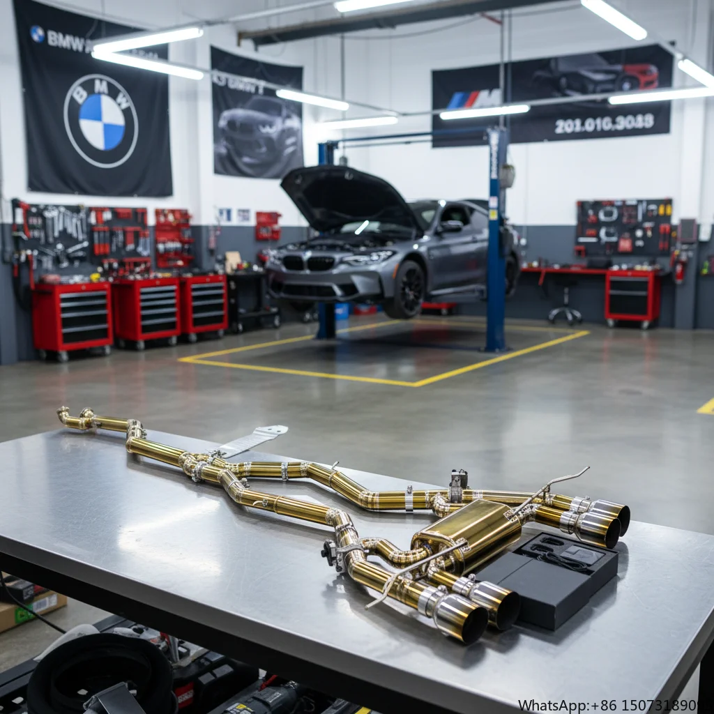 

Выхлопная система BSK Titanium Pipes Catback для M3/M4 G80/G82 3.0T 2019-2024, спортивный глушитель Valvetronic для гоночных автомобилей