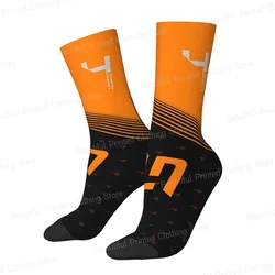 Lando Norris Unisex Four Seasons Socks Hip Hop Happy Crew Socks Street Style Crazy Sock