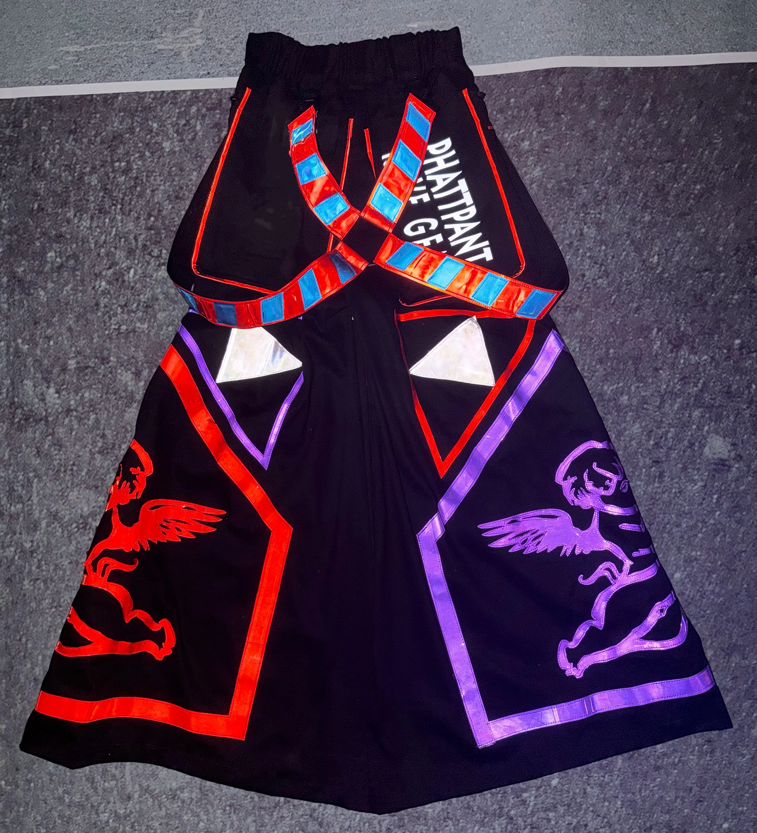 PHATTPANT phat pants shuffle dance harder styles melbourne Phat pants angel with a gun pattern c01