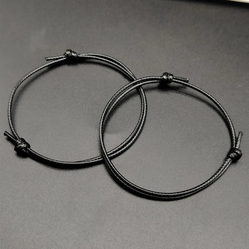 Basic simple wax bracelet basic style hand-woven adjustable lovers jewelry hand rope gift