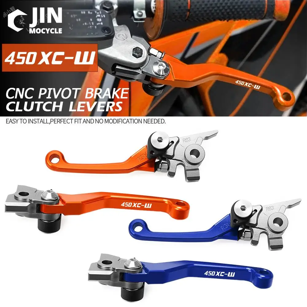 

For K-T-M 450 XCW XC-W 2014 2015 2016 2017 2018 Motocross Foldable Pivot Dirt Bike Handlebar Brake Clutch Levers Handle Lever