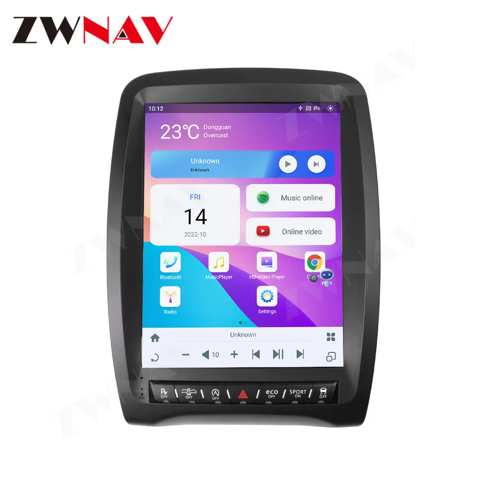 Estéreo para Auto de 8 Núcleos y 12.1 Pulgadas con Android 13 para Dodge Durango 2014-2016, CarPlay y Android Auto Inalámbricos, GPS, Hi-Fi, DSP, DVR para Auto