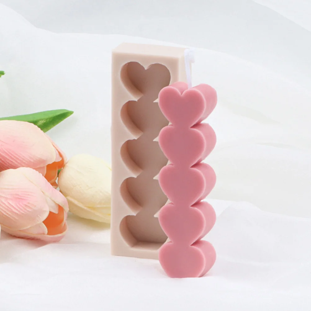 

DIY Silicone Mold Heart-Shaped Durable Reusable Perfect Gift Craft Lovers Silicone Heart-Shaped Molds