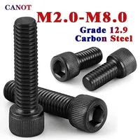 M2 M3 M4 M5 M6 M8 Hex allen Socket Cap Head Screw Black grade 12.9 Metric Diy Screws Furniture Bolts Furniture ship car