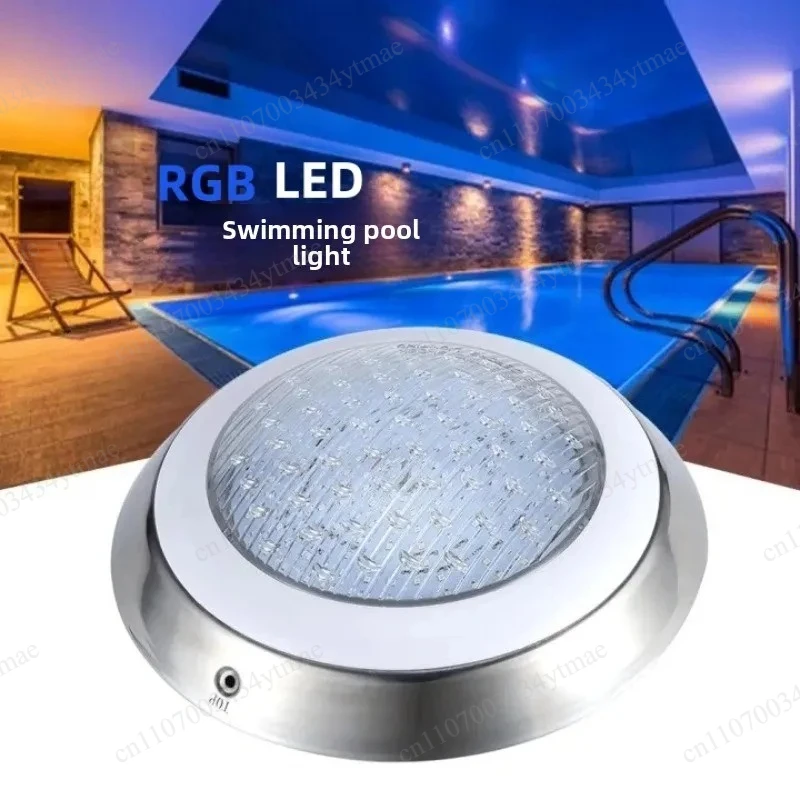 

Waterproof RGB Colorful Underwater Light Stainless Steel Swimming Pool LED Underwater Landscape Lamp