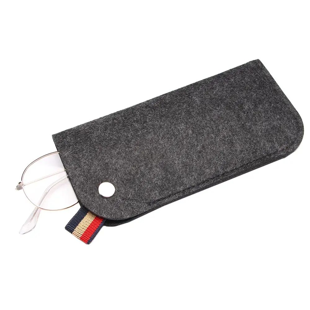 2024 New Unisex Fashion Felt Sunglasses Storage Bags For Men Women Colorful Candy Eyeglasses Box Soft Bag Accessoires