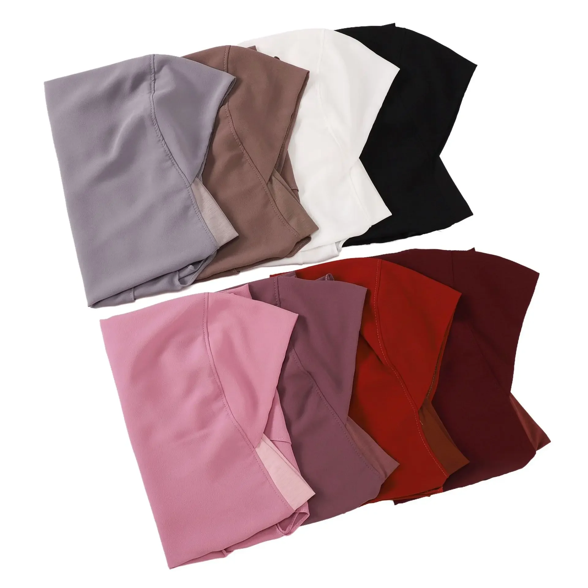 

Double Layer Hijab Muslim Women One Piece Amira Pull On Ready Made To Wear Turban Islam Headscarf Instant Scarf Ramadan Niqab