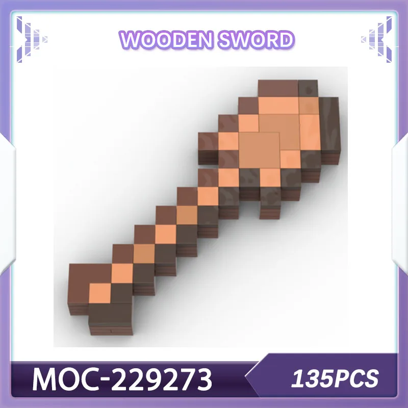 Bausteinset Holzschaufel Pixel MOC-229270 Spieldekoration Weihnachtsgeschenk