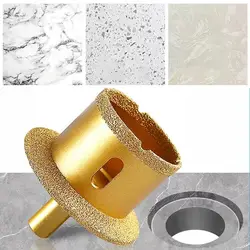 Ouvre-trou diamant brasé, foret pour porcelaine, carreaux de céramique, roche, marbre, granit, scie cloche, 40mm, 45mm, 50mm