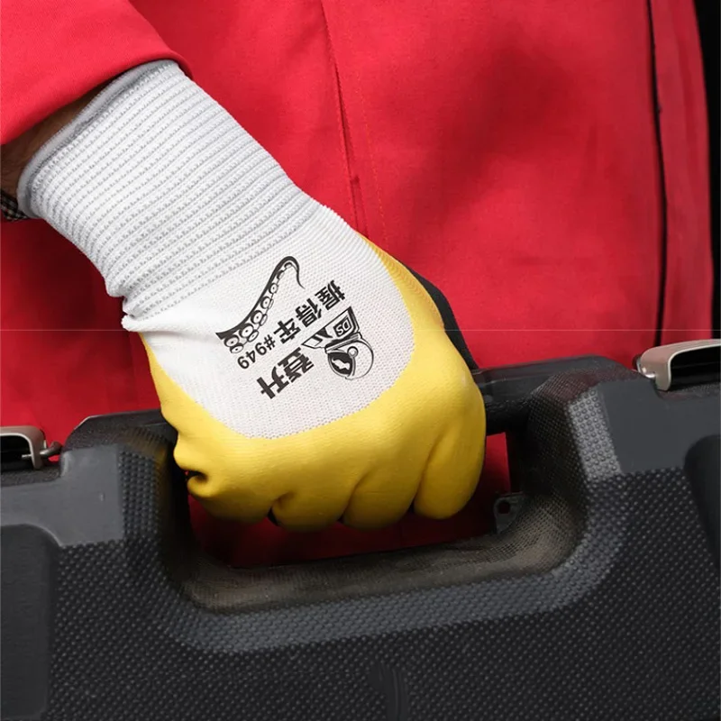 قفازات مقاومة للتمزق قبضة قوية المضادة للانزلاق آلة صيانة السيارات أداة عملية قفازات العمل البناء الزراعي