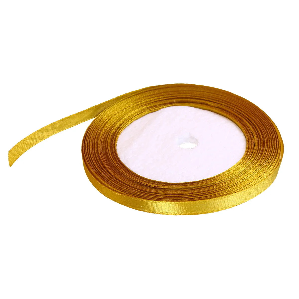

25 Yards 6Mm Polyester Ribbon Saffron Yellow Wide For Gift Wrapping Wedding Decor Diy Crafts Hair Bows Premium Durable