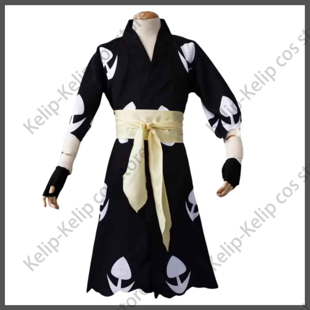 Costume de Cosplay Anime Dororo Hyakkimaru pour Homme Adulte, Perruque Unisexe Everak, Kimono Kokor, Robe Noire, Halloween, Noël, Trempé