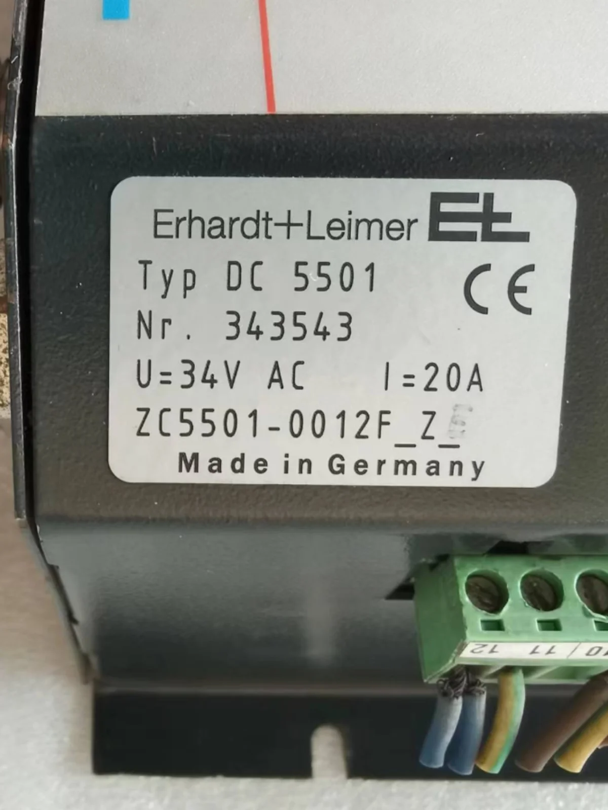 Erhardt + Leimer E + L Controller DC 5501 Original Spot DC5501