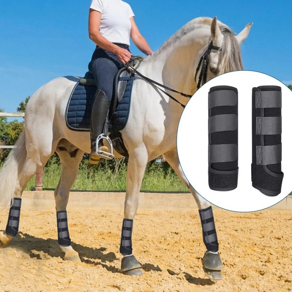 freedom-of-movement-neoprene-equestrian-horse-leg-protector-boots-non-restrictive-guards-polo-wraps