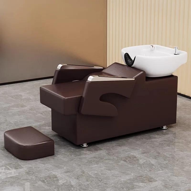 Salon Basin Chair Comfortable Luxury Stretcher Head Spa Equipment Commercial Shampoo Wash Hair Chairs Bed Nursing Bowl Cadeira