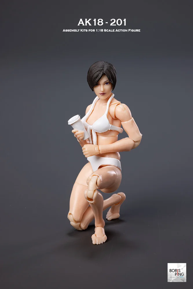 2025 Q1 Boris Ping 1/18 Scale Game Character Female Soldier AK18 Wave 2 & 3 Ada Wong Weapon Full Set 3.75in Action Figure Model