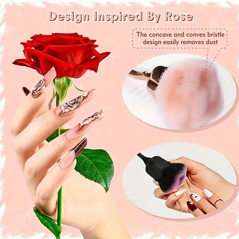 Juego de pinceles de oro rosa de 2 piezas |   Brocha de maquillaje en polvo y rubor de doble cabezal (negro/dorado) |   Cepillo facial grande y esponjoso para mejillas y ajuste