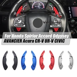 2pcs Aluminum Steering Wheel Shift Paddle Shifter Extension For Honda Spirior Accord Odyssey AVANCIER Acura CR-V UR-V CIVIC