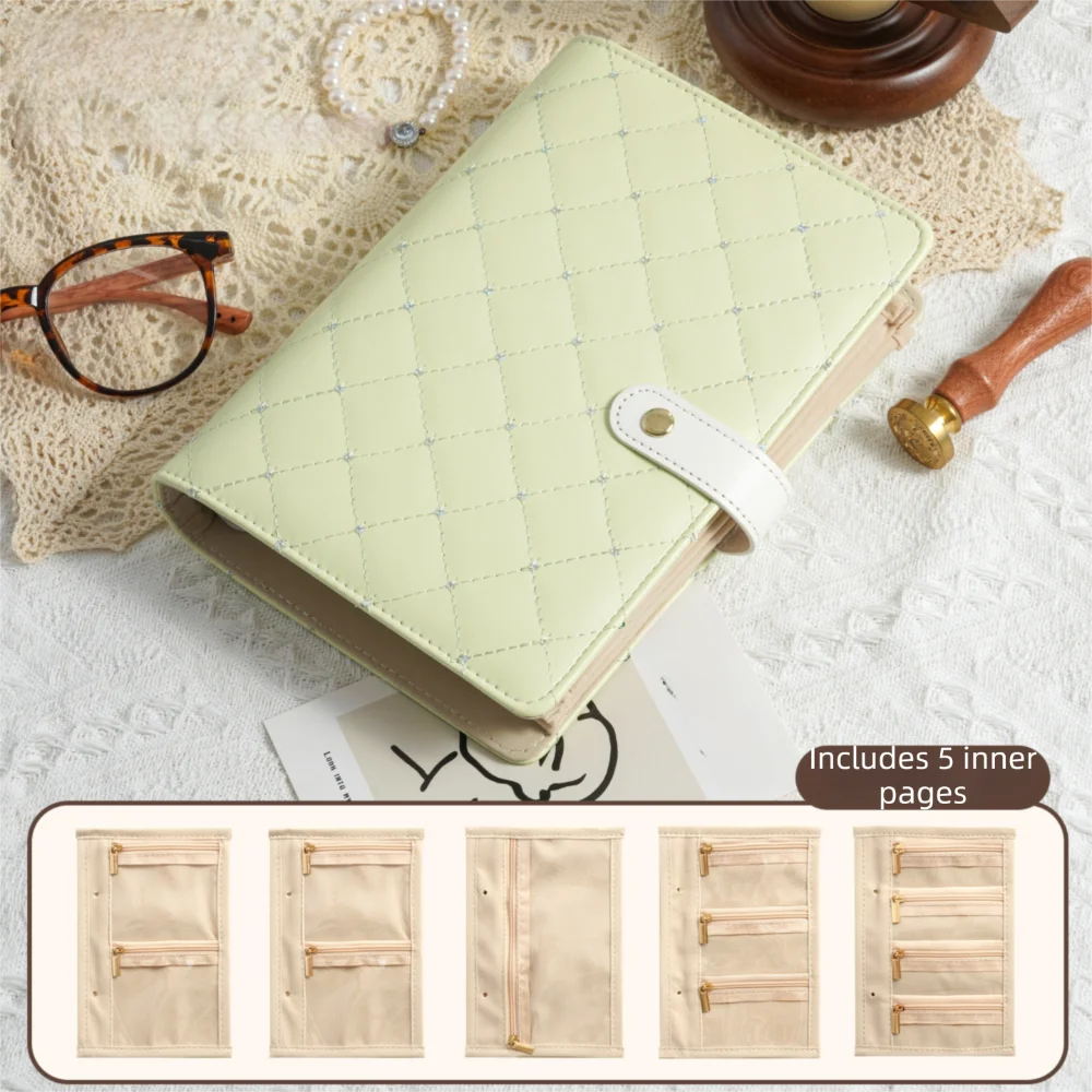 

Practical Portable Jewelry Storage Book Zipper PU Leather Jewellery Binder Luxury Anti Oxidation Jewelry Storage Bag Home