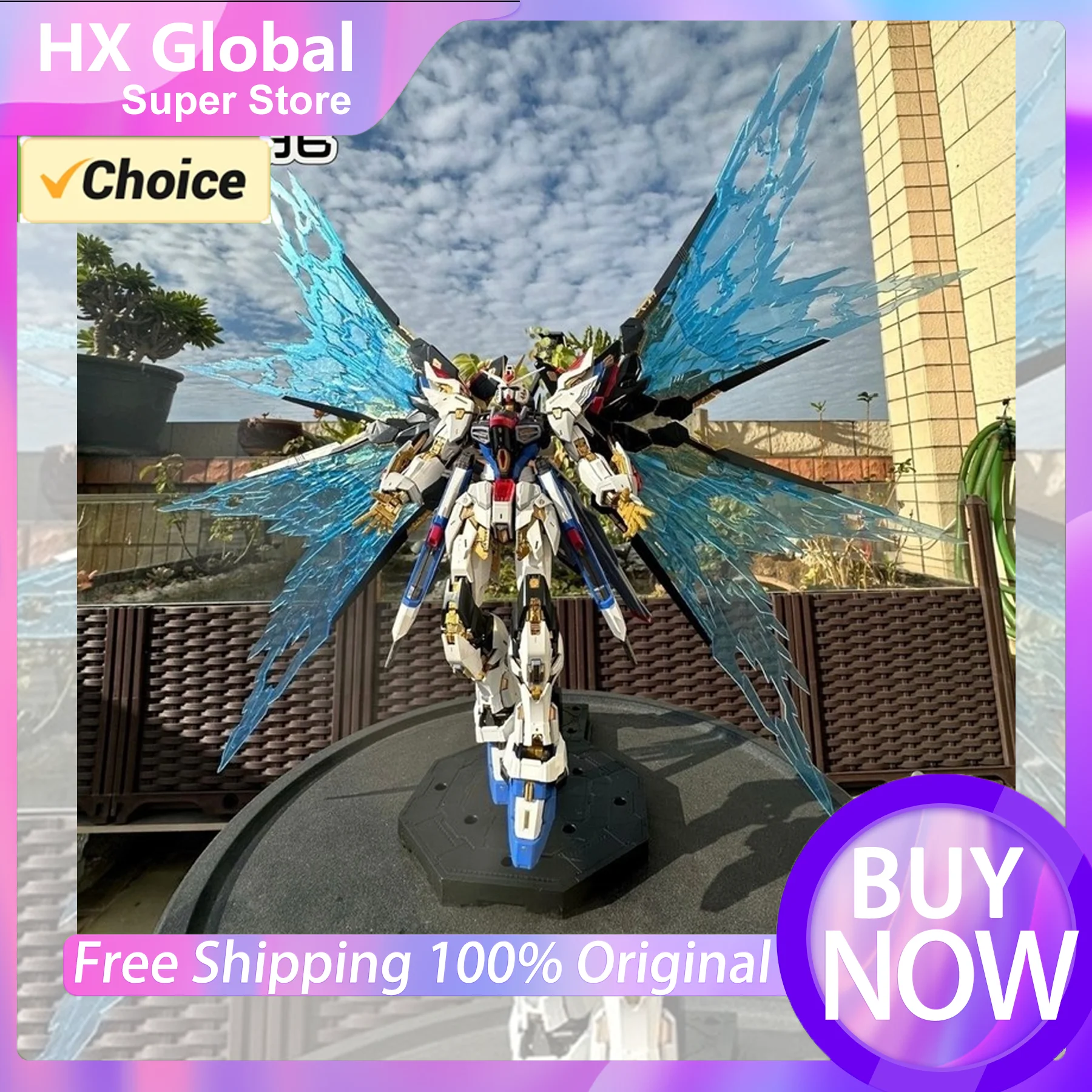 Gunda Toys MGEX 1/100 Strike Freedom Wing Of Light Option Custom Model Kit Assembly Anime Action Figure Model Toy Gift For Kid