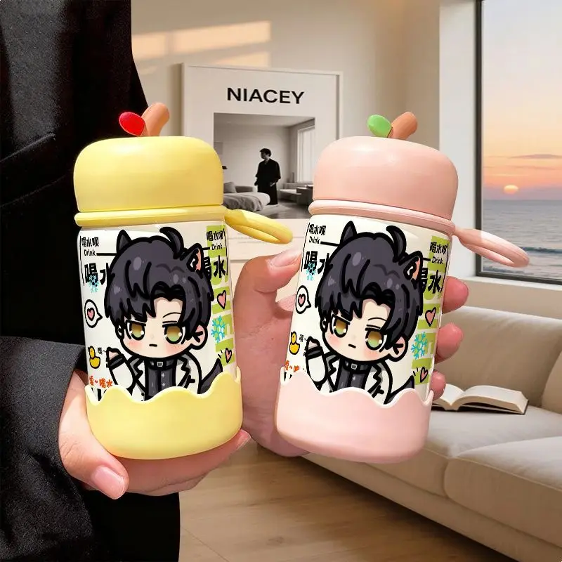 Em estoque amor e espaço profundo anime 2025 jogo cos zayne unissex 15x6.5cm dos desenhos animados copo de água isolado de aço inoxidável presente