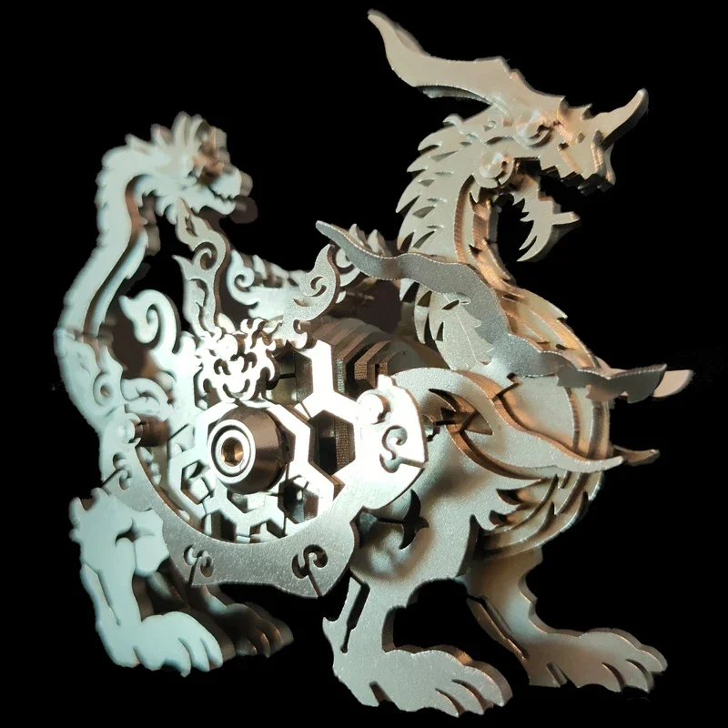 3D Puzzles Metal Xuanwu Model Kit Mechanical Puzzle Ancient Divine Beast Models DIY Assembly Animals Toy Gift -