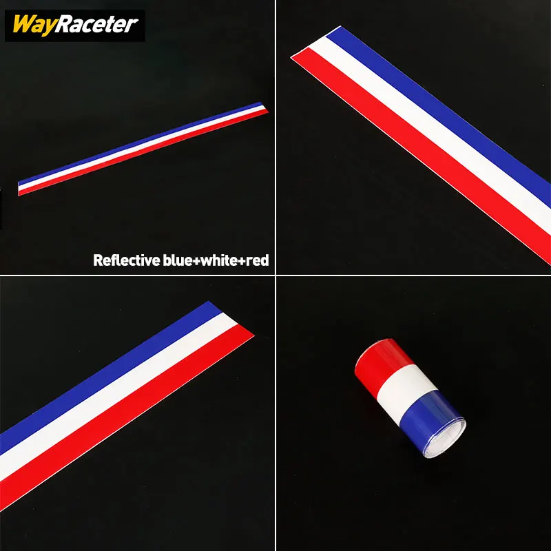 Car Hood Line French Flag DIY Vinyl Decal Bonnet Stripes Sticker For Renault Megane Clio Sandero Zoe Captur Arkana Twingo Sport view 2