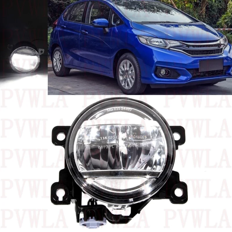 

Right Side Front Bumper Fog Lights Lamp With LED Bulbs 33950-TEY-Y01 For Honda Fit 2015 2016 2017 2018 2019 2020