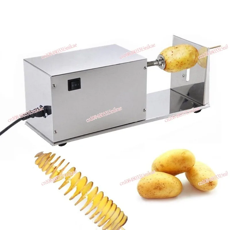 

Multi-Functional Electric Potato Spiral Slicer (Commercial Grade Stainless Steel) - Tornado Potato Cutting Machine