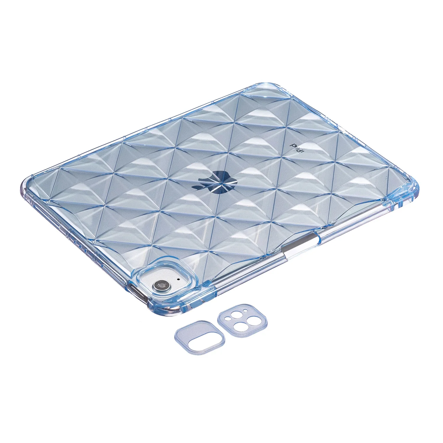 For Ipad Pro11 2018/2020/2021/2022 Protective Case Diamond Pattern Air4/5 10th Generation 10.9 Transparent Cover with Pen Slot