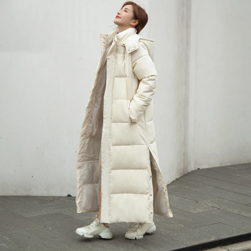 

X-long Hooded Parkas Fashion Winter Jacket Women Casual Thick Down Cotton Winter Coat Women Warm Outwear Overcoat 한국 동대문 고퀄 의류