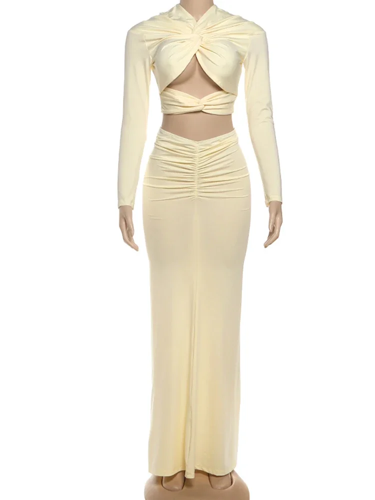 EOENKKY مثير 2 قطعة مجموعة المرأة الجوف الخامس الرقبة عبر عقدة المحاصيل القمم + الخوخ الأرداف التنانير مطابقة الشارع الشهير نحيل وتتسابق