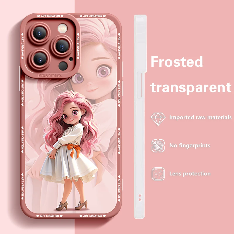 Deluxe Transparent Case For iphone 15 14 13 12 11 Pro Max X XR Xs Silicone Advanced Cell Phone Protective Cover Boys And Girls