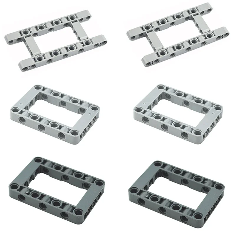 MOC Technical Parts DIY Accessory Building Blocks Liftarm Modified Frame Thick Hole 5x11 5x7 Open Center Beam  Bricks toys