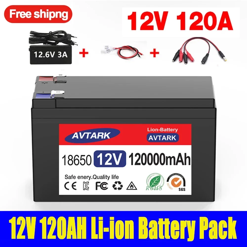 Brand new sprayer 12V 120Ah 3S6P volt built-in high current 30A BMS 18650 lithium battery pack for electric vehicle battery