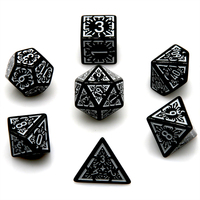 7Pcs Polyhedral Metal Dice Set, DND Dice, Club Party, Family RPG, Role Playing, D4, D6, D8, D12, D20, Metal Digital Dice