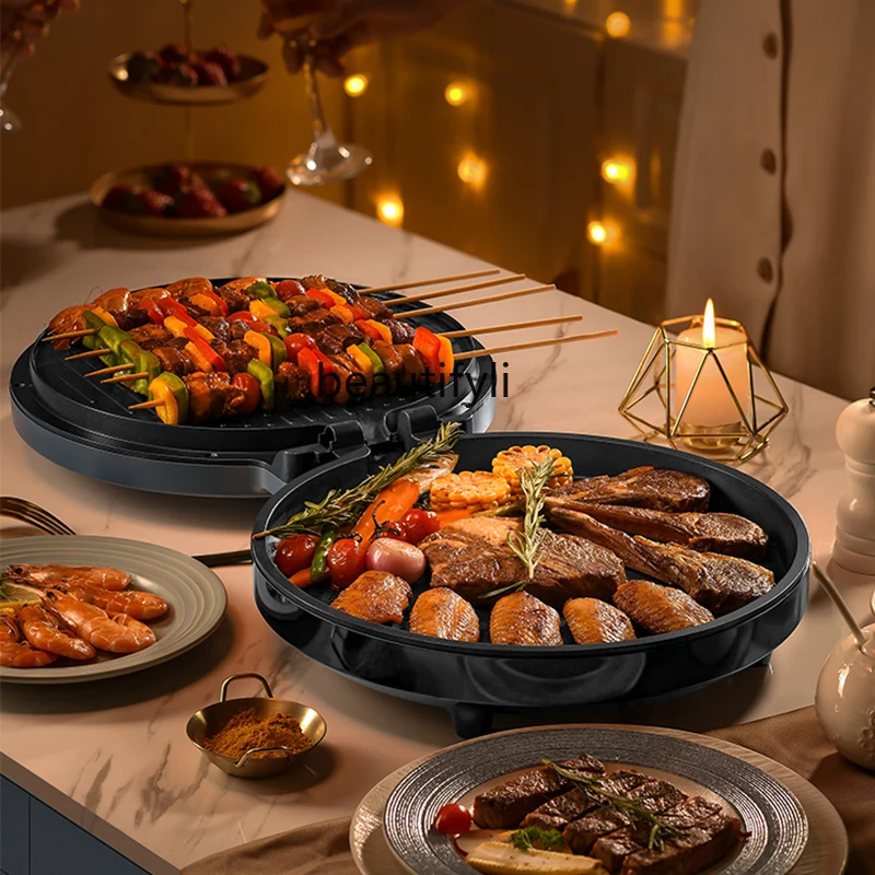 Электрическая сковорода для торта, бытовая двусторонняя нагревательная сковорода для блинов, увеличенная и утолщенная маленькая автоматическая машина для блинов