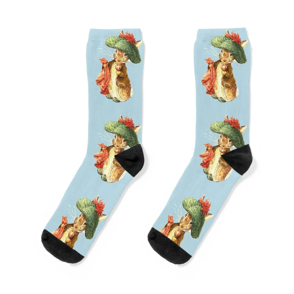 Benjamin Bunny - Beatrix Potter Socks colored Lots halloween Mens Socks Women's