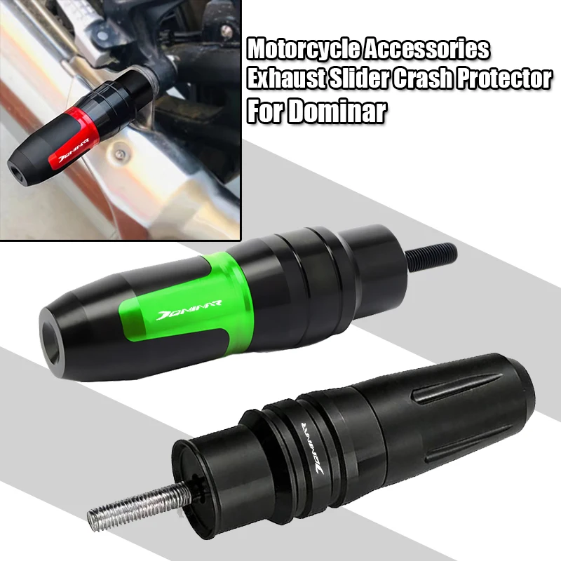 Protector Anticaída para Escape de Motocicleta Bajaj Dominar 250 400 Pulsar Dominar 400 2017-2024