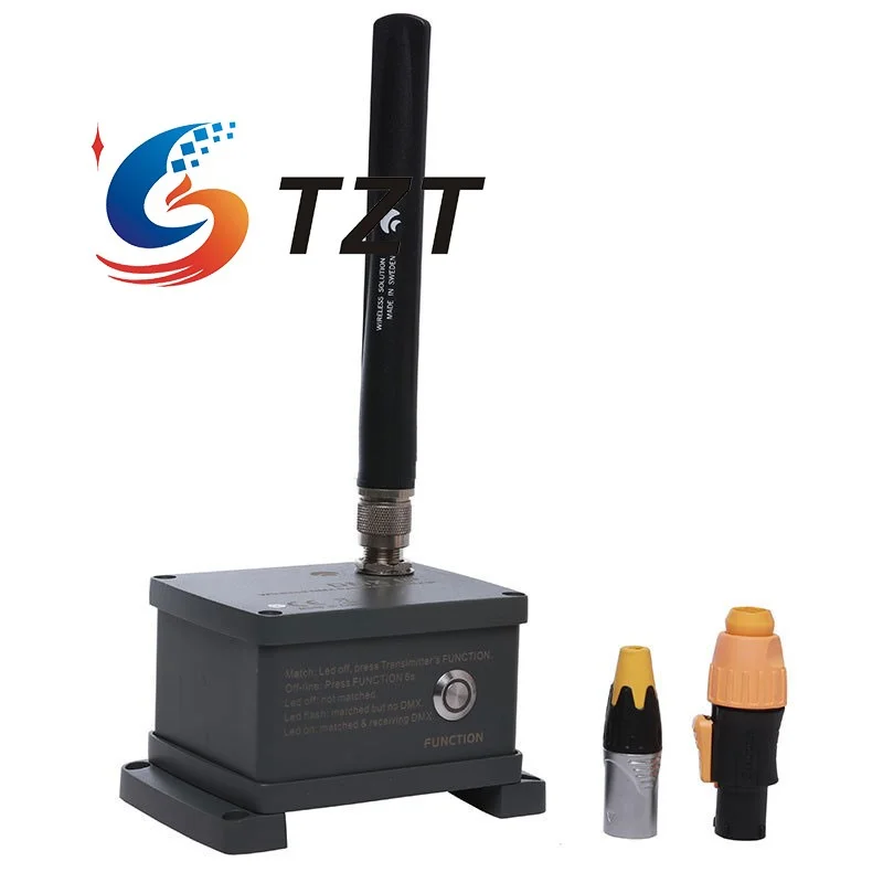 

TZT 100MW 500-meter Waterproof Wireless DMX512 Transmitter DMX Wireless Transmitter for Stage Lighting/ 2.4GHz Receiver