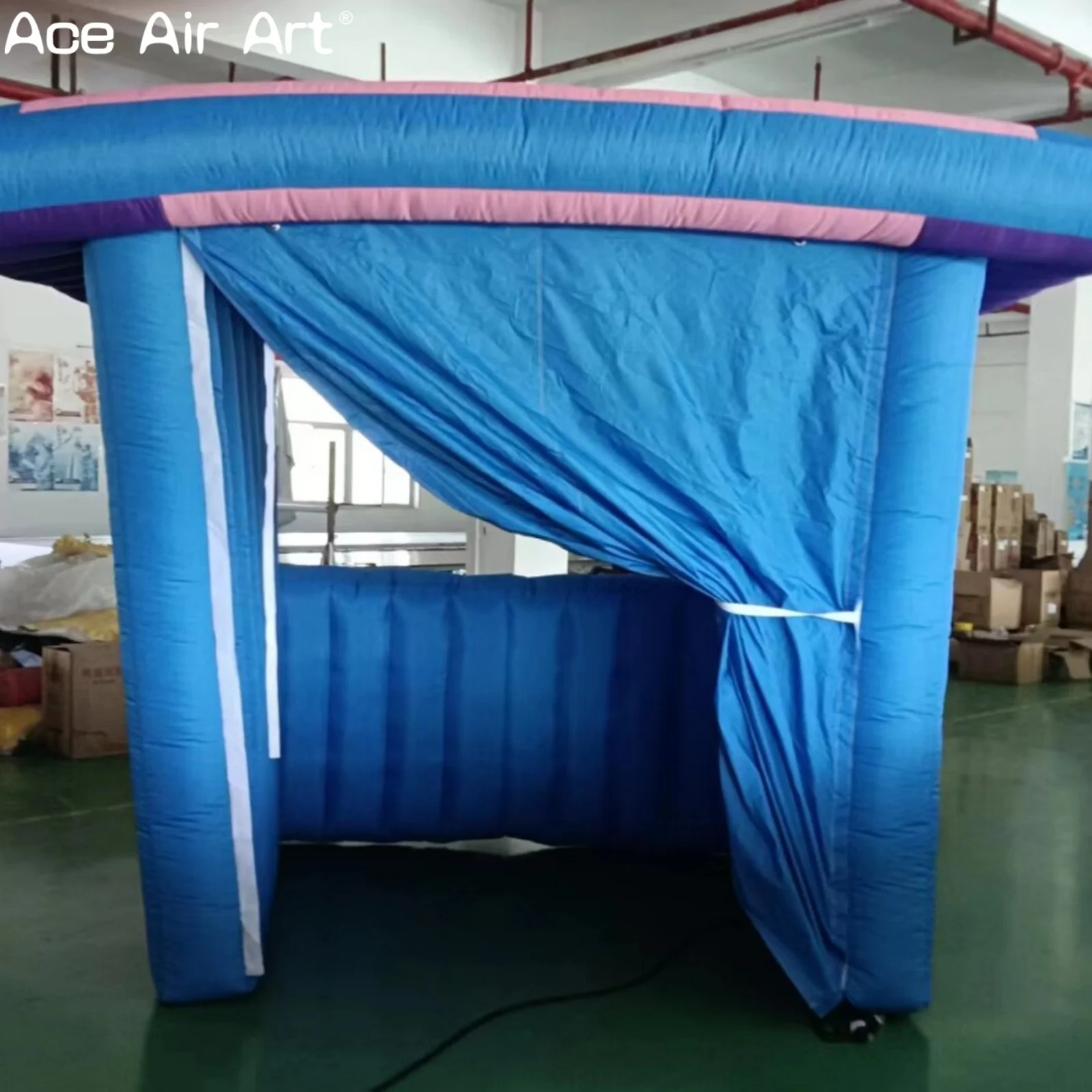 Custom Inflatable Advertising Booth Tent | Pop-Up Candy Stand Style Promotion Kiosk for Outdoor Events & Brand Marketing