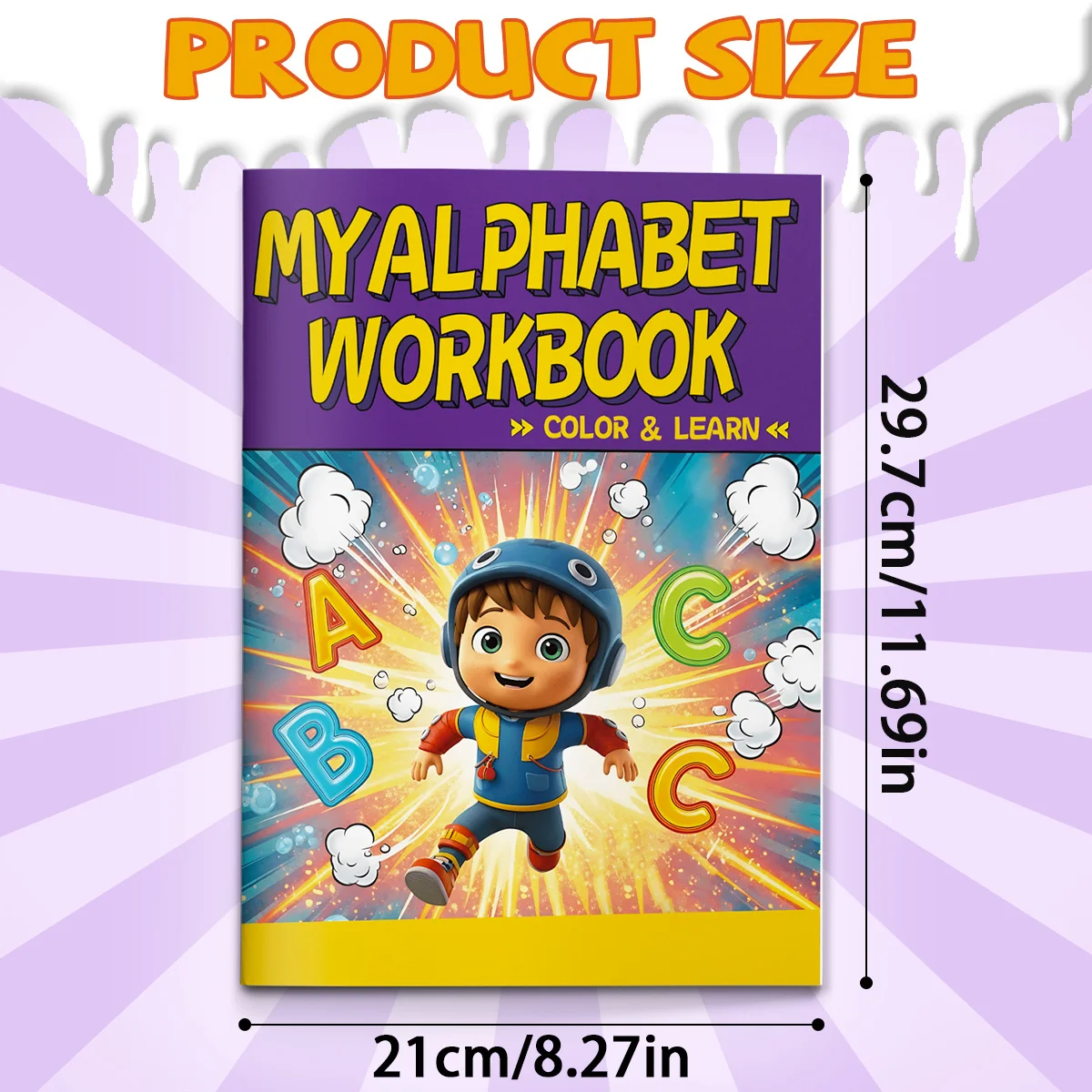 Alphabet workbook - combining phonetics with games, cut and paste activities