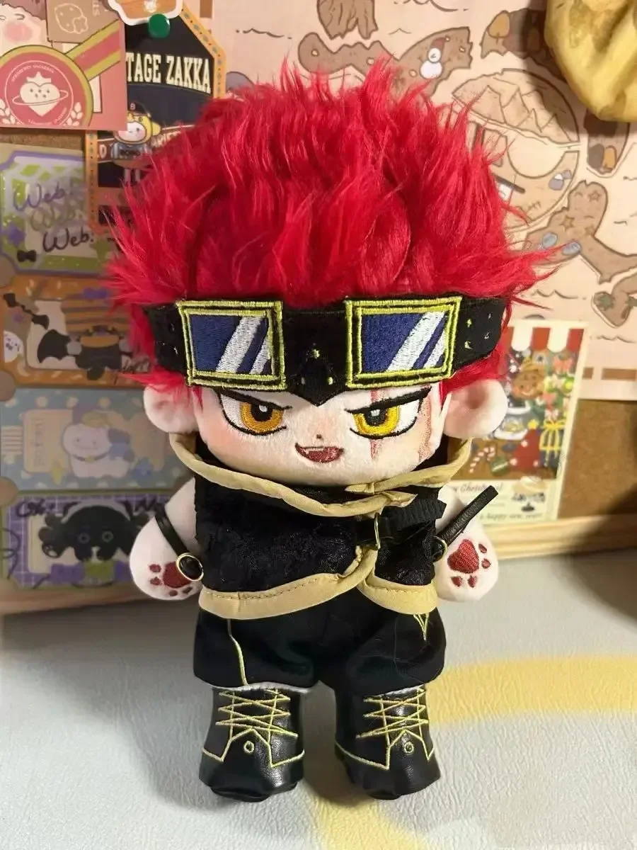 

Anime Role Boy Eustass Kid Handsome Attribute Cosplay Soft Plush Doll Body Dress Up Stuffed Plushie Toys Dolls 20cm Figure