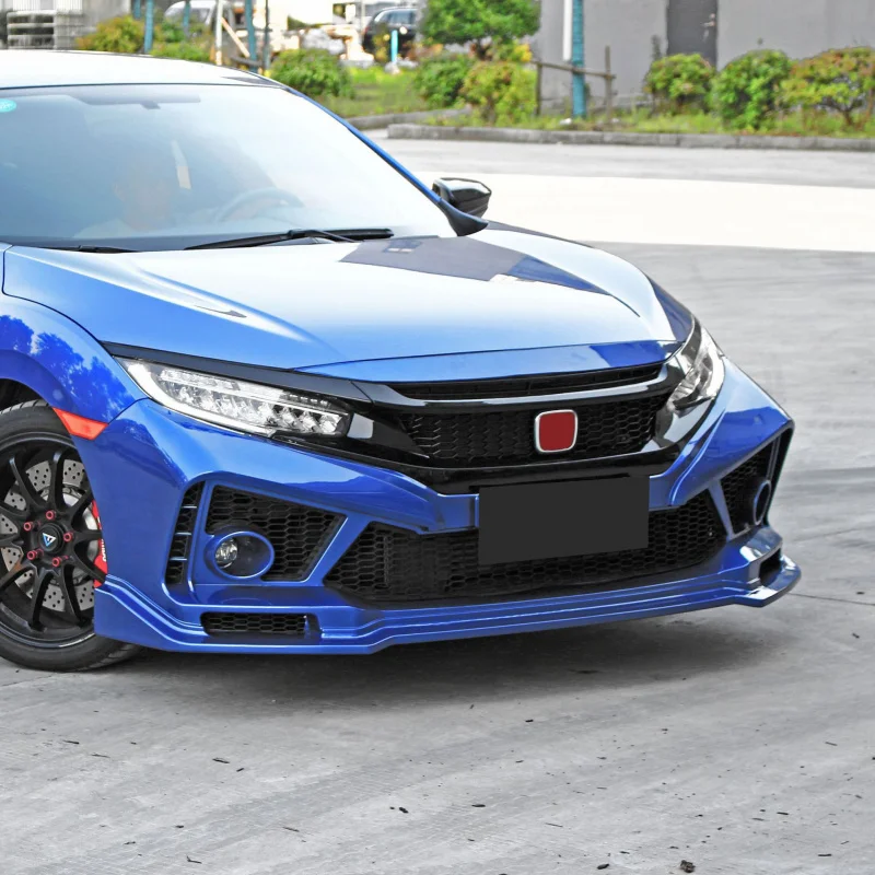Suitable for 16-21 10th Gen Civic Track Edition RS Body Kit FC450 Front Splitter Rear Spoiler Side Skirts Roof Wing