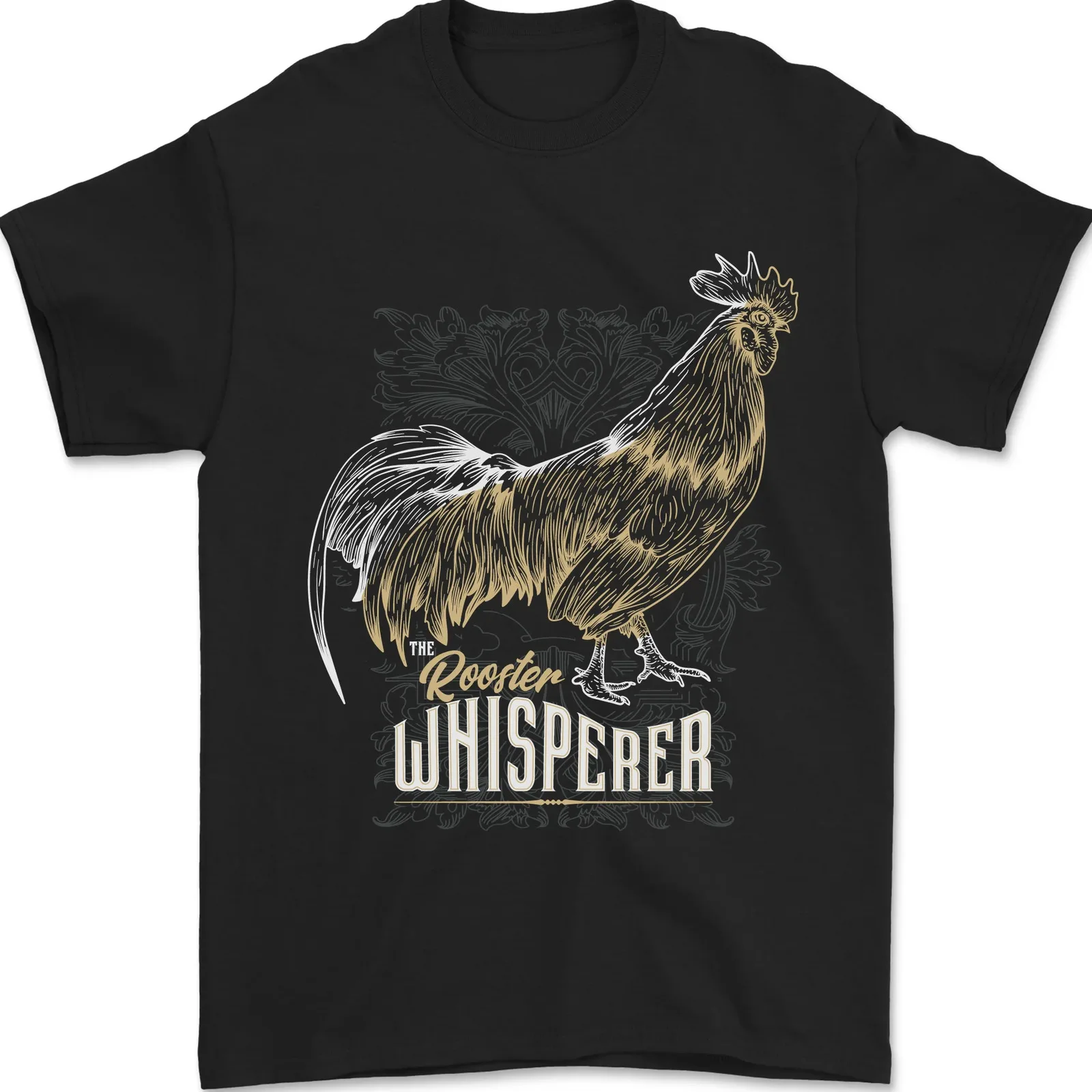 Мужская футболка Rooster Whisperer Farmer Farming Chicken, 100% хлопок Мужская футболка Rooster Whisperer Farmer Farming Chicken, 100% хлопок