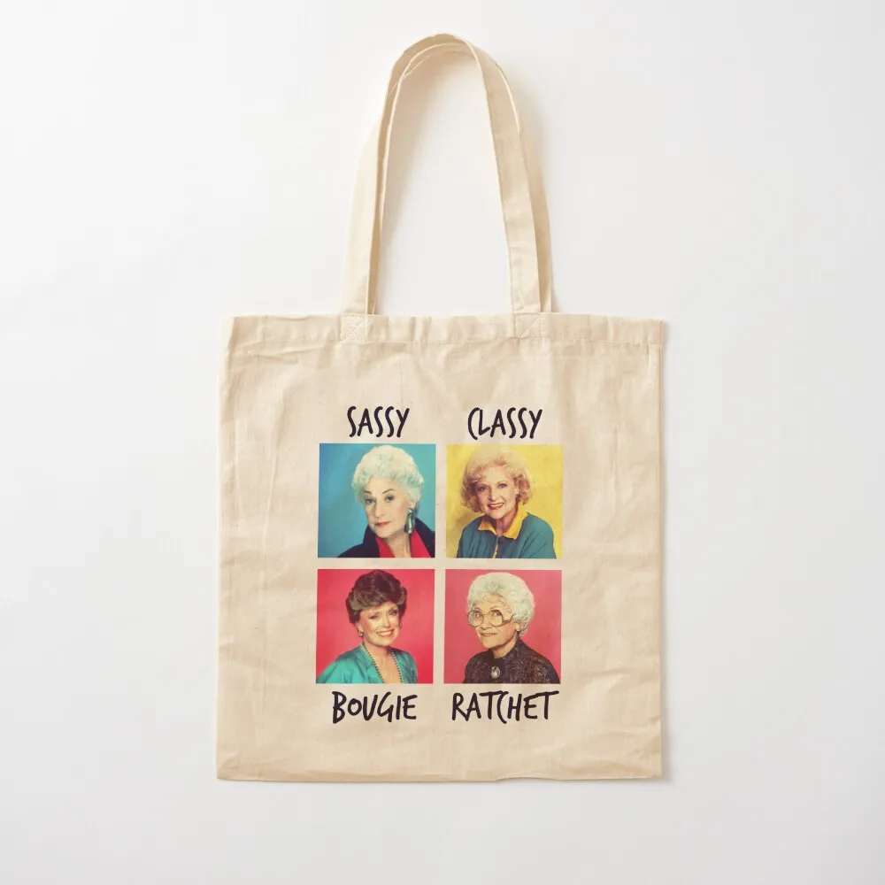 

Savage Golden Girls Tote Bag reusable grocery bags large size bags shopping bag logo