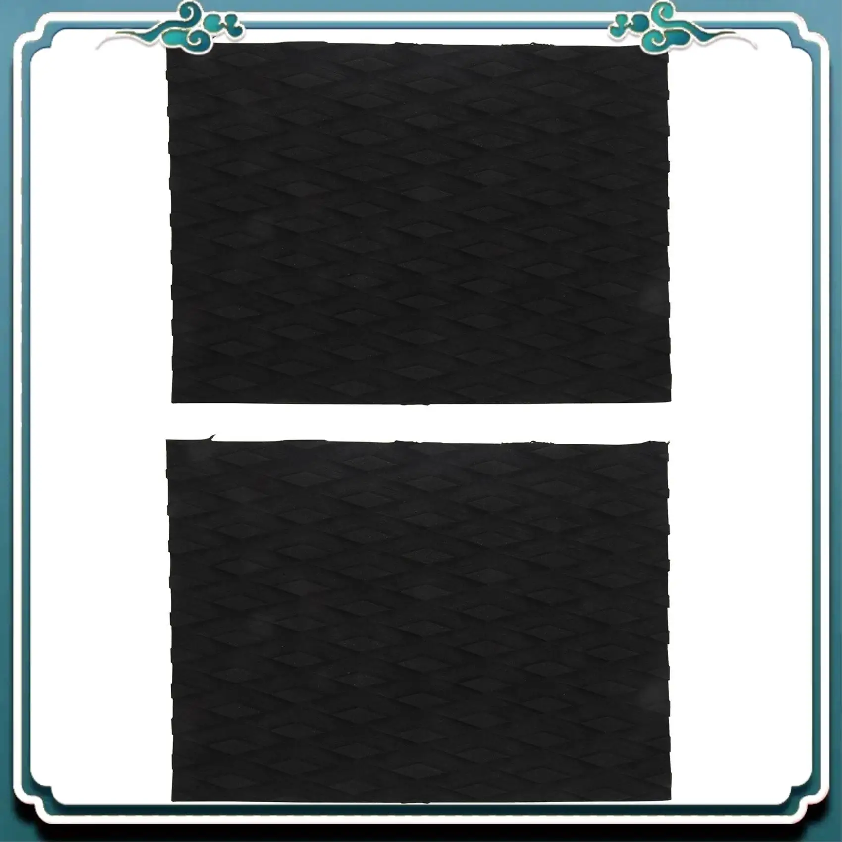 

Надежный коврик для доски для серфинга из 2 предметов, тяговый коврик Eva для каякинга, каяков, аксессуаров для водных лыж - черный